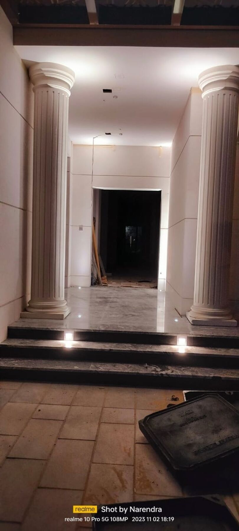 تفاصيل إضاءة معمارية لقبة قصر، جدة، السعودية